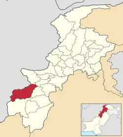 Map of North Waziristan District