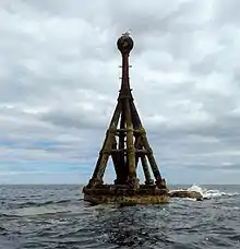 Image 9The North Carr Beacon at low tide; the unlit beacon was built between 1813 and 1821 by Robert Stevenson to warn shipping of the North Carr Reef near Fife NessCredit: Kathrinpassig