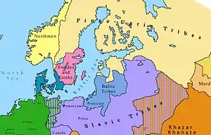 Image 7Swedish tribes in Northern Europe in 814 (from History of Sweden)