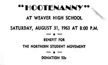 Northern Student Movement Hootenanny