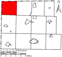 Location of Northwest Township in Williams County