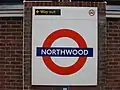 Station platform roundel