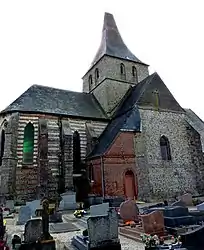 The church in Notre-Dame-d'Aliermont