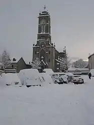 The church in Capdenac-Gare