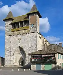 The church in Villeréal