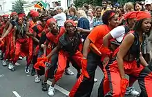 Image 54The Notting Hill Carnival is Britain's biggest street festival. Led by members of the British African-Caribbean community, the annual carnival takes place in August and lasts three days. (from Culture of the United Kingdom)