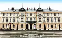 Nova Gorica railway station in Europe square