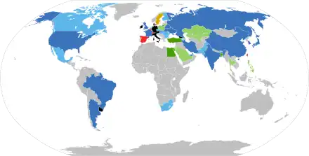 Image 49The status of nuclear power globally (click for legend) (from Nuclear power)