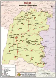 Map of Nuh Assembly Constituency