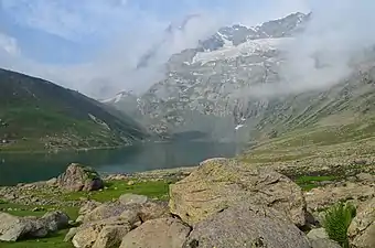 Nundkol Lake, Harmukh at the background