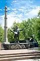 Nurgisa Tlendiyev monument in Dzhambul village, Uzynagash.