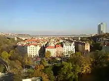 View from the west (from Vyšehrad)