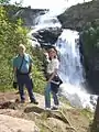 Nyastølfossen falls, 591 feet