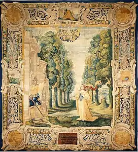 Tapestry from the Song of Songs cycle.