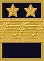 Flight suit sleeve insignia (Ärmmatta m/02) for a major general(1972–present)