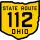 State Route 112 marker