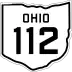 State Route 112 marker