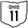 State Route 11 marker