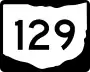 State Route 129 marker