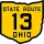 State Route 13 marker