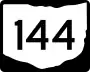 State Route 144 marker