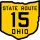 State Route 15 marker