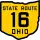 State Route 16 marker