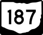 State Route 187 marker