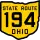 State Route 194 marker