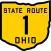 State Route 1 marker