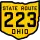 State Route 223 marker