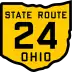 State Route 24 marker