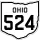 State Route 524 marker