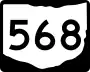 State Route 568 marker