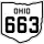 State Route 663 marker