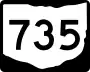 State Route 735 marker