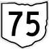 State Route 75 marker