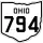 State Route 794 marker