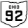 State Route 92 marker