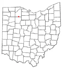 Location of Bairdstown, Ohio