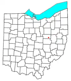 Location of Charm, Ohio