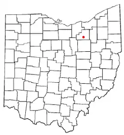 Location of Chippewa Lake, Ohio