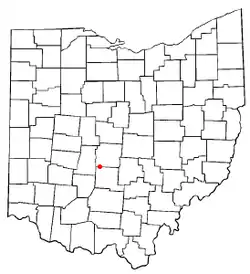 Location of Harrisburg, Ohio