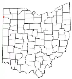 Location of Hicksville, Ohio