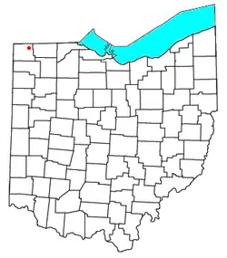 Location of Kunkle, Ohio