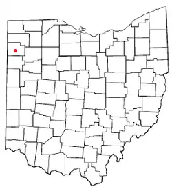 Location of Latty, Ohio