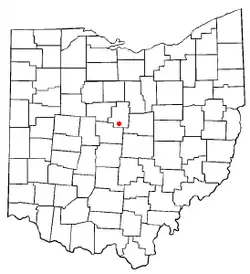 Location of Marengo, Ohio