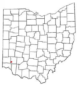 Location of Mason, Ohio