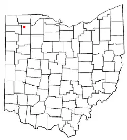 Location of Napoleon, Ohio