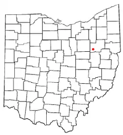 Location of Navarre, Ohio